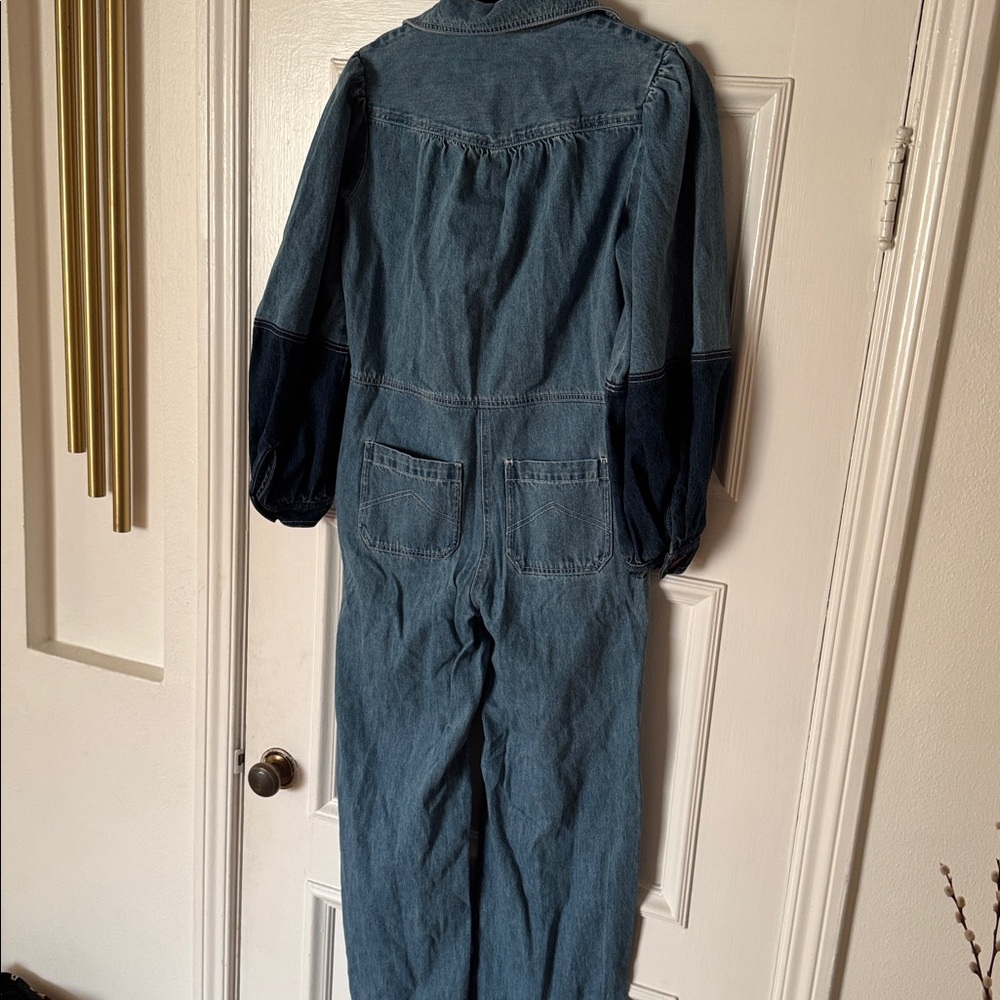 Sea NY Denim Jumpsuit Jean size 2 small - Picture 5 of 6